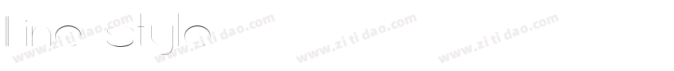 Line style字体转换